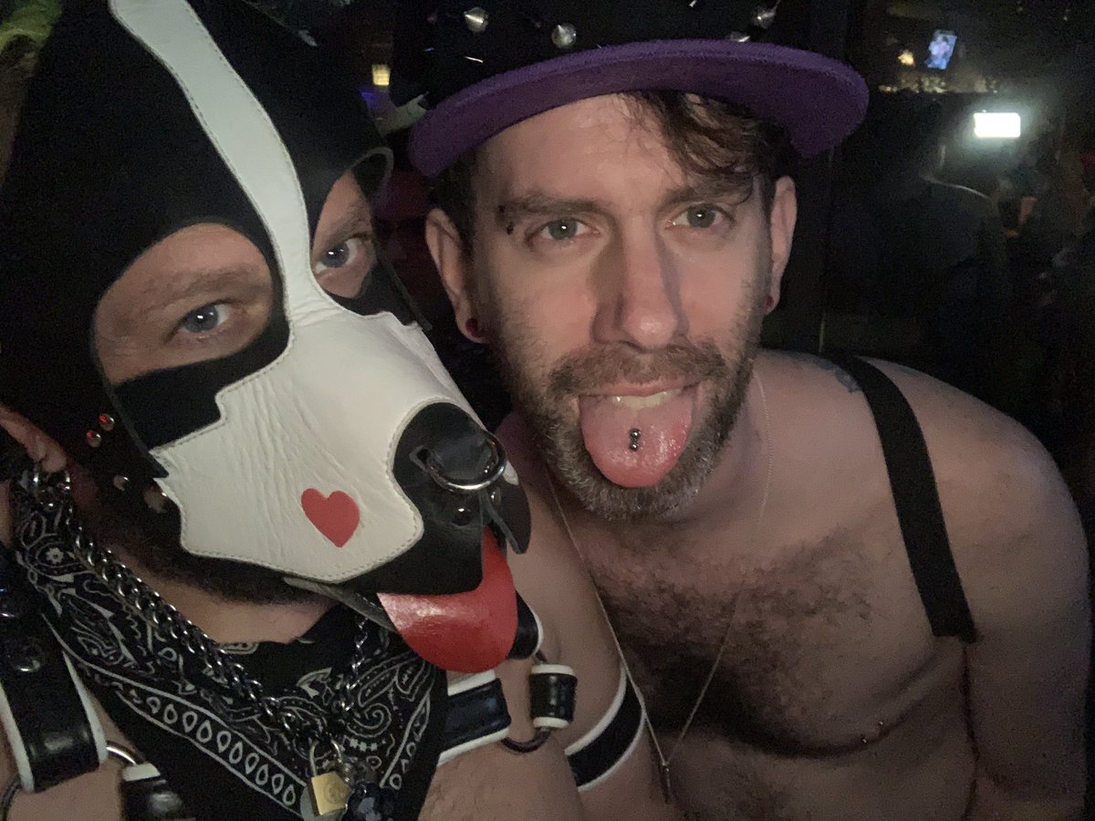 PupMicro's tweet photo. So much fun at CCs in Seattle for fetish night. So glad to see so many of my close Seattle friends tonight. So happy to get to spend time with my pup @PupMox this weekend. Aroooo! #Micox #PupMicro #PupMox #FetishNight #CCAttles #Seattle https://t.co/OYt9oqCtiC