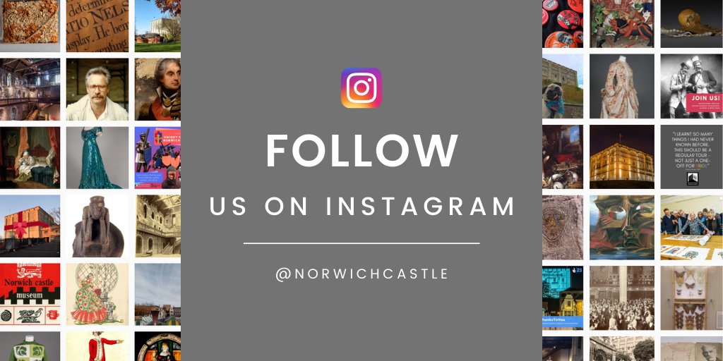 NorwichCastle's tweet photo. Did you know we're also on Instagram? Follow us for collection highlights, exhibition sneak peeks, archive photos of Norwich and more! 👉 https://t.co/1po93OCIqM https://t.co/ejGHsKmX6p