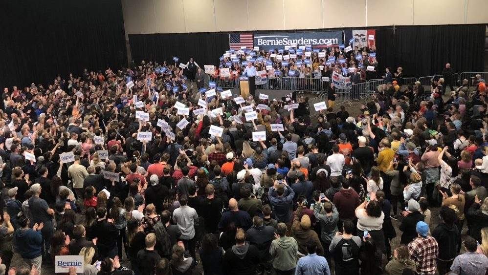 socialiststeve6's tweet photo. What's really interesting about #PalindromeDay is that it falls one day before @BernieSanders wins the Iowa Caucus. https://t.co/5WJjHaQ0rE