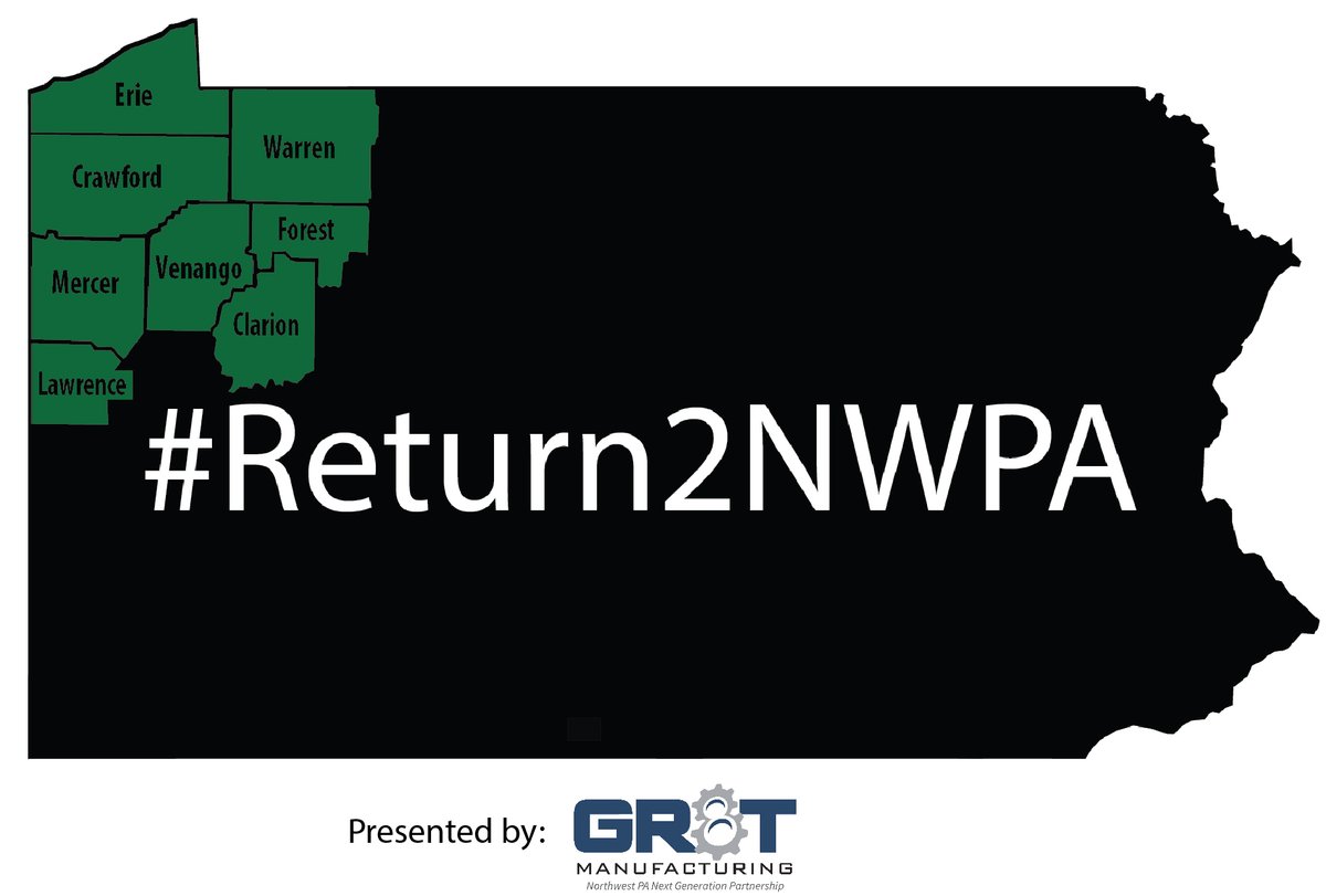 NW PA is rich with opportunities for a successful career and high quality of life. On the this #Return2NWPA Twitter page, see stories and information on why this region is great for living and working in a manufacturing career. 

Presented by GR8T Manufacturing Partnership.