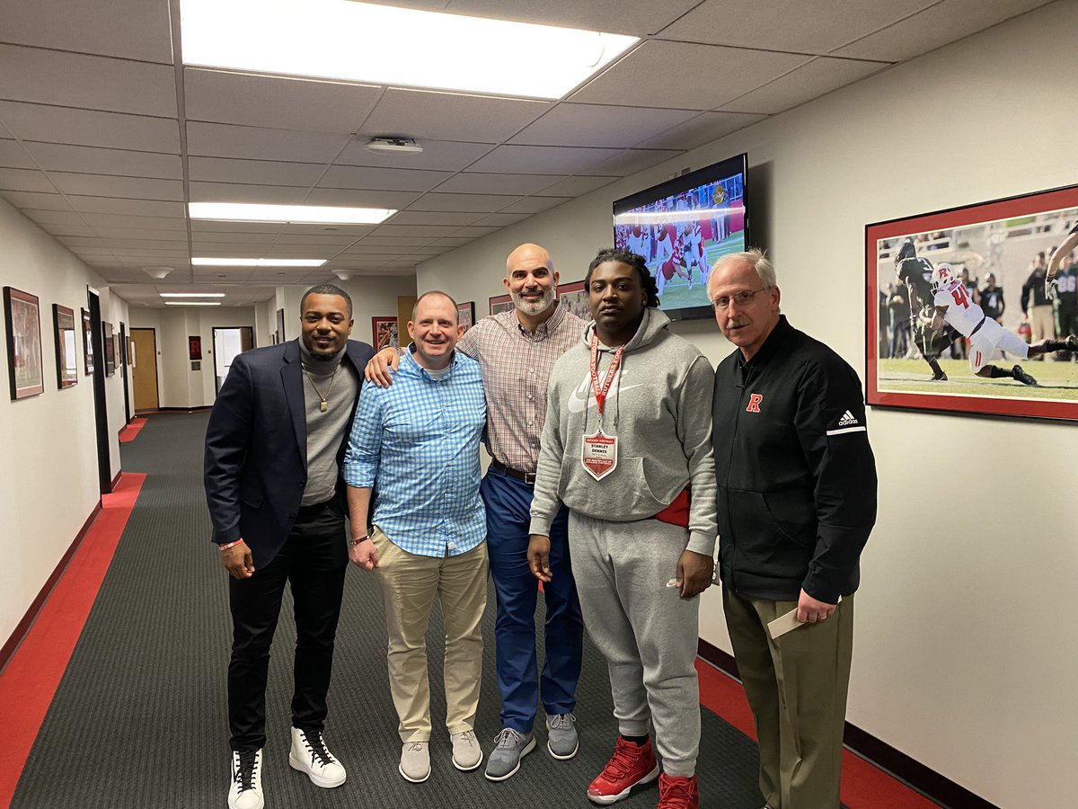 StanleyDennis50's tweet photo. After a great visit I’m blessed to say I’ve received a PWO from my home university ‼️ Thank you @GregSchiano @CoachFraserRU @RossDoug21 @CoachHoffmannRU @CoachNunz @CoachPanagos for believing in me #chop🛡⚔️ @TaftFootballCT @kafaf_peter https://t.co/bJhS4pklyh