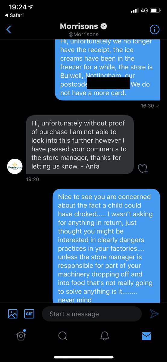 Randomhero316's tweet image. Fantastic response from @Morrisons “no receipt - not bothered” it’s not even like we asked for anything