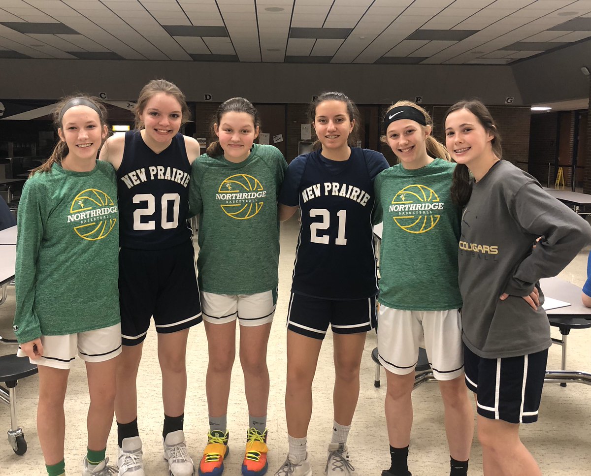 JulieDMich's tweet photo. On the weekends these girls are teammates however yesterday they played against each other in school ball. Congrats Northridge on your win! #mbaselect https://t.co/NQk7EV9Mel