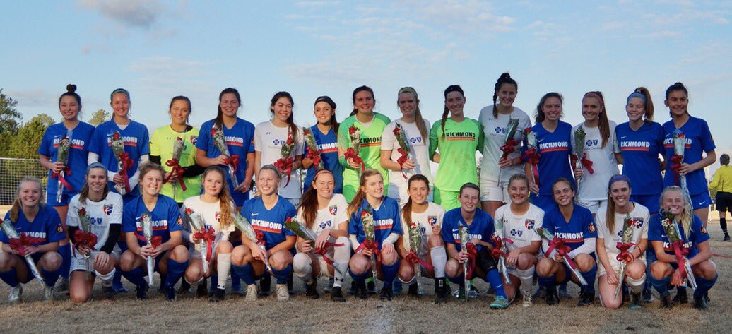 richmondunited's tweet photo. Thank you @SCUnited_FC for celebrating the @theECNL seniors from both clubs this weekend in Columbia, SC. Good luck ladies. WE are very proud of you‼️ 

#unite #inspire #achieve 🔴🟠⚪️⚫️ https://t.co/7mgjq4hL0l