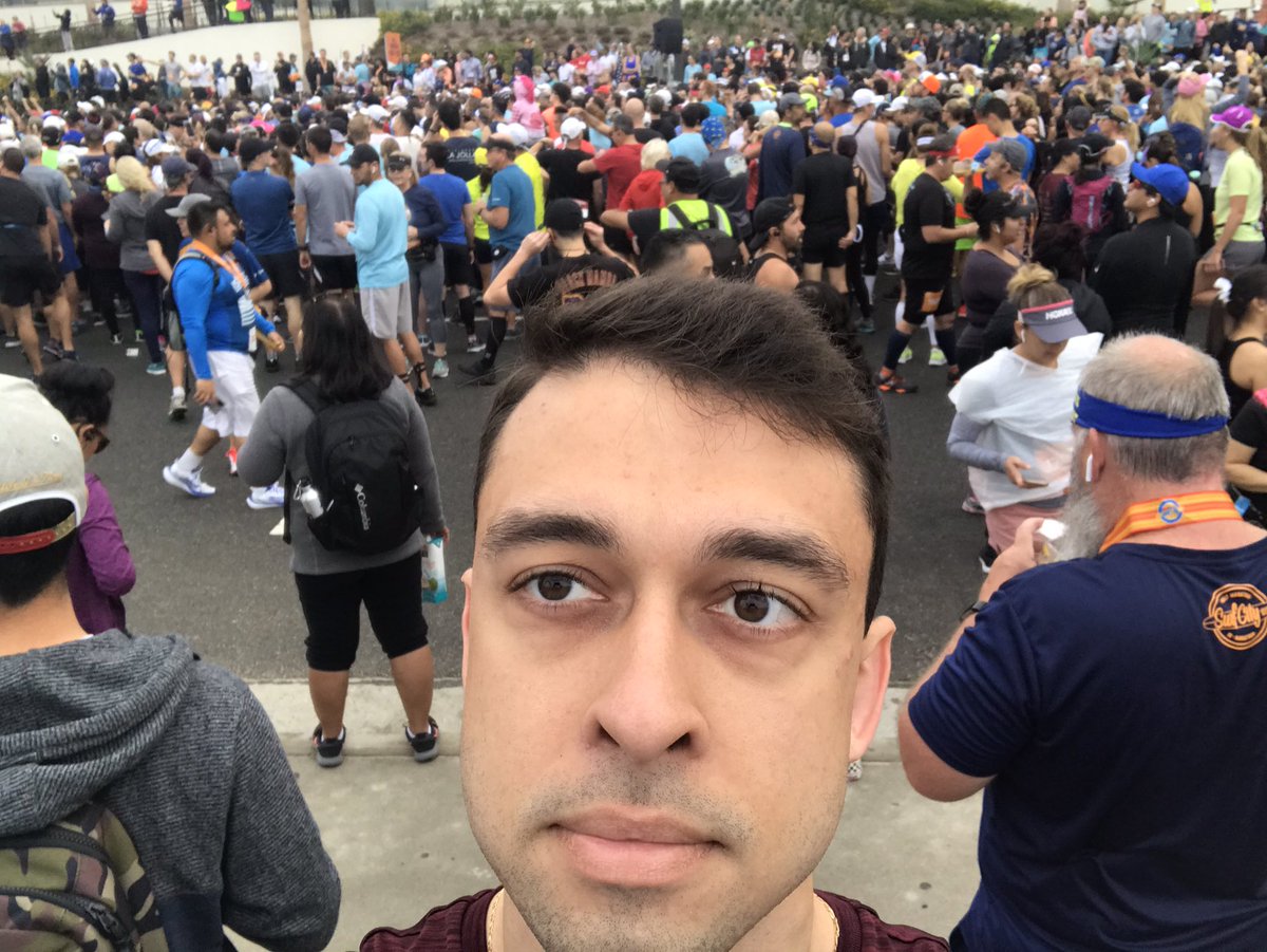 BloodWaterx's tweet photo. Been training for a half-marathon for a month. This Wednesday I could barely run 0.20 miles due to hip pain. Today I ran the whole thing without stopping! Reminder to believe in yourself and not give up no matter how hopeless things may seem. Pic 1 pre; pic 2 post race xD. #12562 https://t.co/rHgp6C7o2h