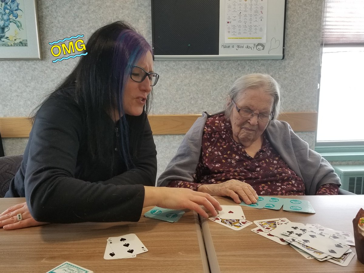 RhondaTaylor_'s tweet image. My 97-year old Grandma just kicked my butt in cards! ♠️♥️♣️♦️ #TimeWithFamily