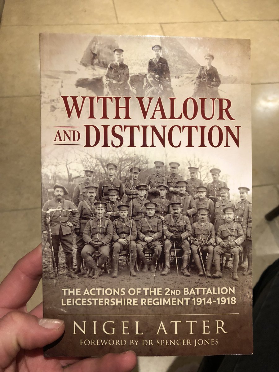 LewisMoody7's tweet photo. Excited to get into this new book by @nigel_atter on the #leicestershire regiment in #ww1. which included members of the @LeicesterTigers
#rugbyfamily #ww1 #lestwegorget @WW1_Education @UCL_FWWCBTP @LivesOfWW1 @BritishArmy @wrugbymuseum @PaulGarlington @IWM_Centenary https://t.co/2UQyRXMm25