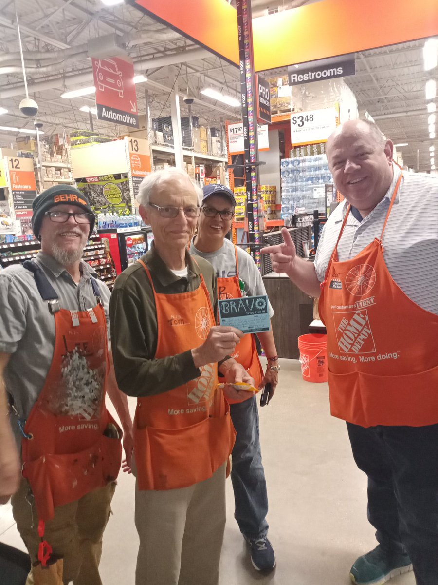 Outstanding job Tom Lieb delivering a great shopping experience "came from the Garden department and helped me select a light fixture. Service like this keeps me smiling !!" Way to represent #skillmanstrong.