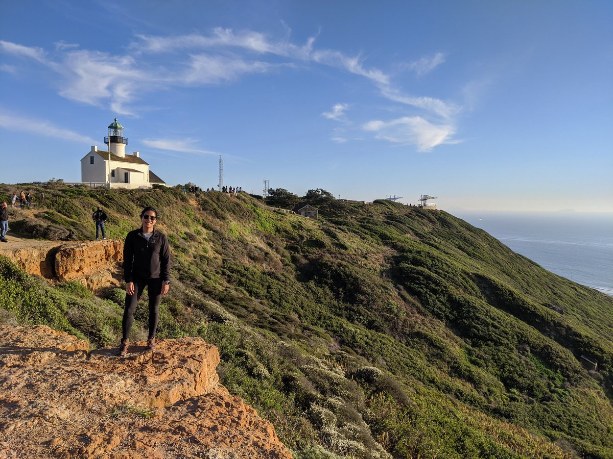 Me standing by the lighthouse at Cabrillo National Monument