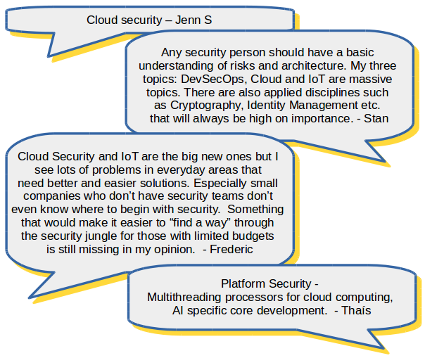 muc_sec's tweet photo. In your field, what is the next, emerging topic/theme where security solutions are needed that someone should research and learn more about in preparation for an interview?

*retweets welcome
*additional, constructive answers from the community appreciated https://t.co/MvzkTWjBFd