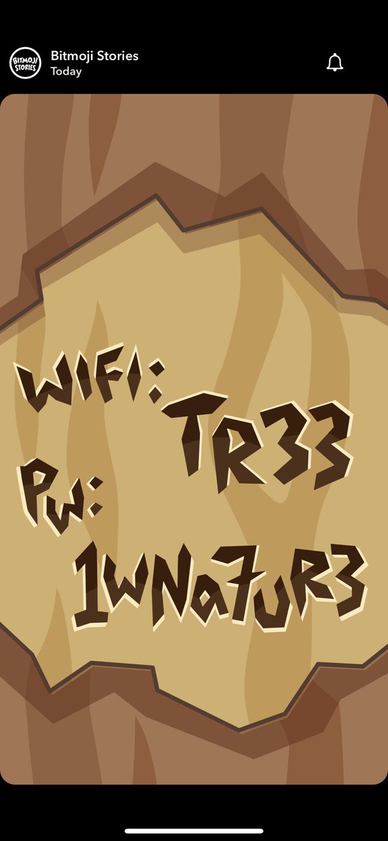 it_s_icaro's tweet photo. Someone please tell me that WiFi password doesn’t say what I think it says 😂😂 #bitmojitv buggin’ https://t.co/fTGnRRHr1m