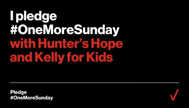 RT to pledge #OneMoreSunday &amp; <a href="/Verizon/">Verizon</a> will donate $1 to my foundations. I’d love for you to join me, Verizon &amp; <a href="/NFL/">NFL</a> &amp; help us build the biggest volunteer network in America. Let’s do this NFL fans!  vz.to/2t5lunI #SBLIV #NFLHuddlefor100 *Must RT on 2/2 and 2/3. #ad