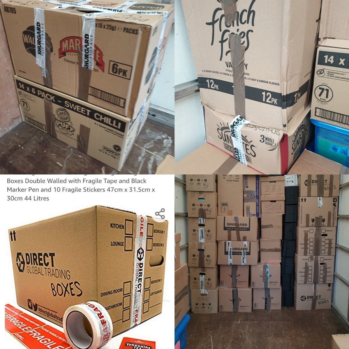 Jasonmanandvan's tweet photo. If you are moving please do not use boxes from supermarket or shops as they are not strong enough and often crush or crumple up when stacked. Your items may get broken inside if they crush when stacked. Amazon do great deals on boxes
@Checkatrade @Google @Amazon https://t.co/VYcUAEx3nf