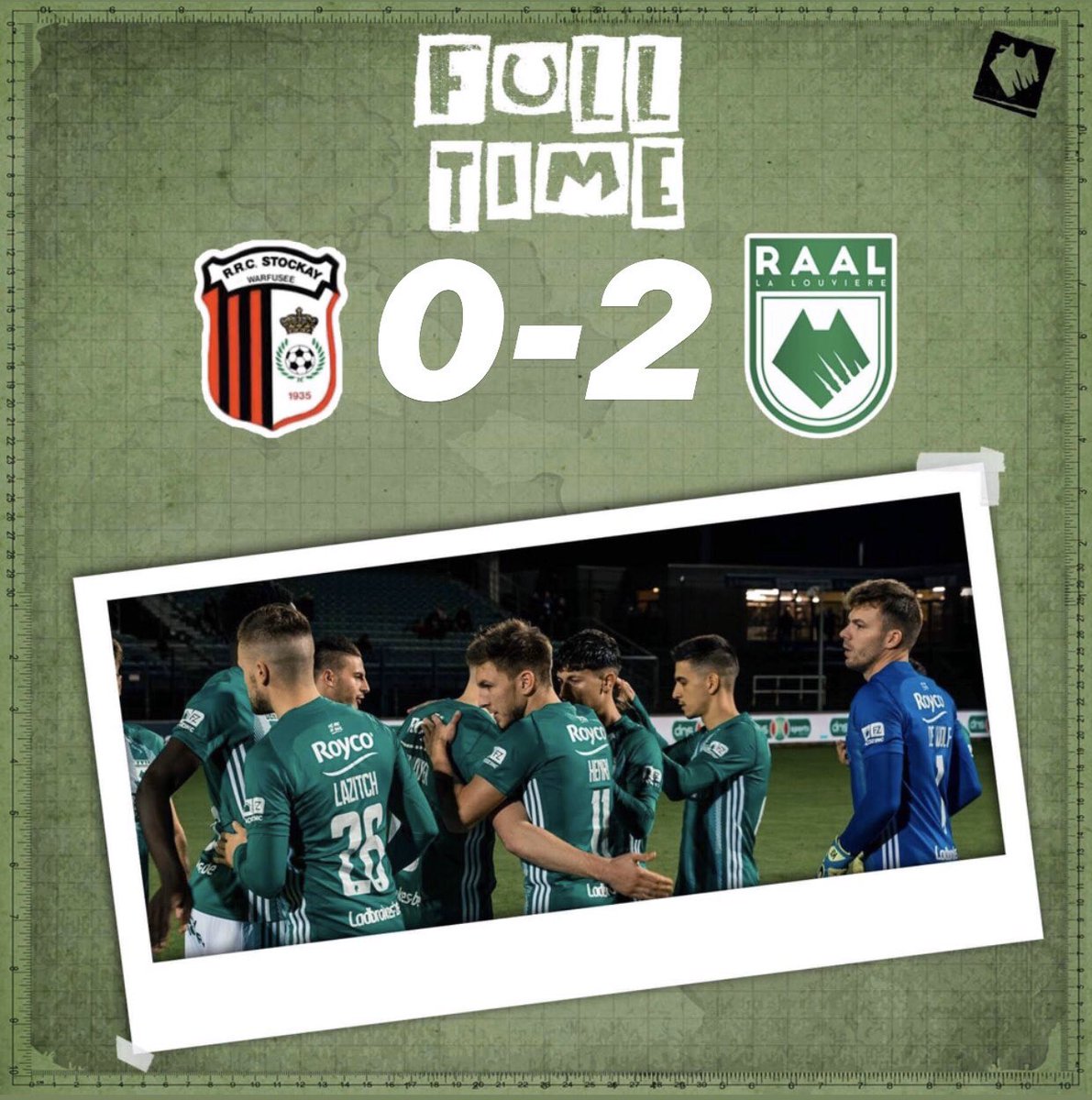 raal_be's tweet photo. ✅ VICTOIRE ! C’est terminé à #Stockay. Les Loups poursuivent leur bonne série et comptent maintenant trois unités de plus. 🔥🐺 #RRCSWRAAL https://t.co/WzWVnNXzmR