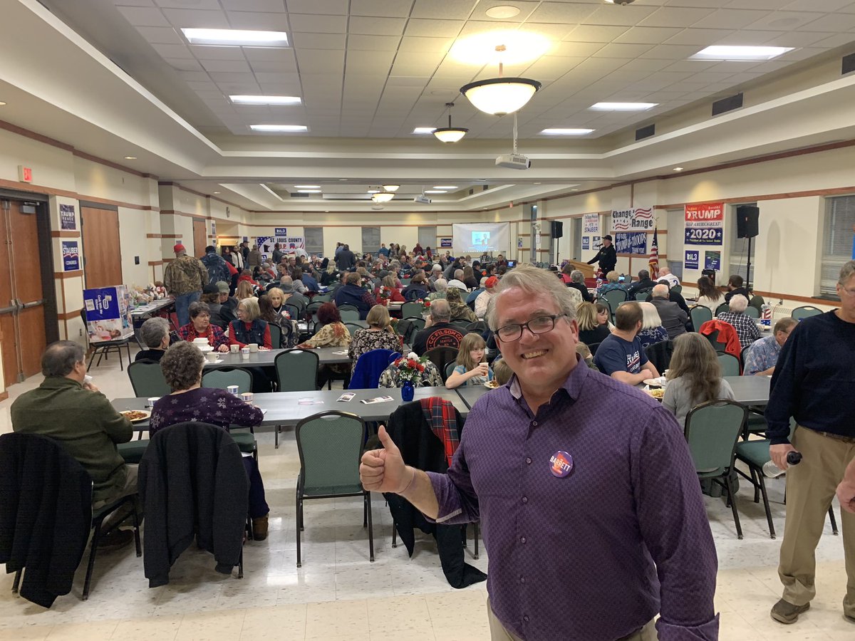 WeAreMN_'s tweet photo. I love Northern Minnesota and the Iron Range and will fight to maintain your way of life. So fun to speak and to meet everybody at the St Louis County GOP fundraiser dinner. The food was amazing, too. #WeAreMN @TwinMetalsMN @Enbridge @PolyMetMining #Barrett4Senate https://t.co/vWGoGWm3Sr