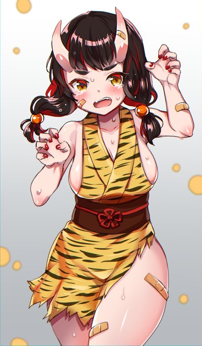 節分落書き 鬼娘ちゃん 