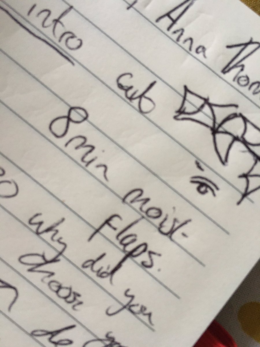 Sneak peek at Producer Megan’s notes ahead of tonight’s episode 👀