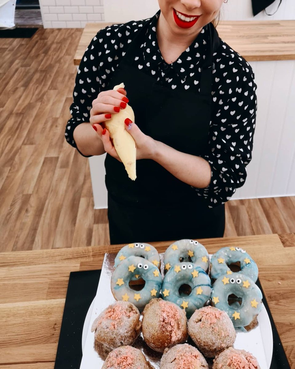 What a fantastic morning baking some creepy looking donuts at @TheBig_Bakes in Digbeth. Thank you so much for inviting me, I bloody loved it AND I CAN BAKE! woo Review coming soon. @indigbeth #maryberrywho #Birmingham