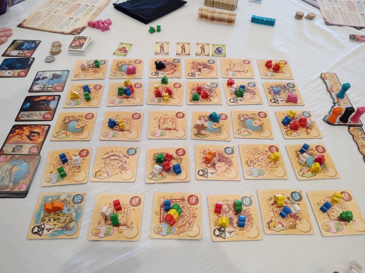 board2gether's tweet photo. Nothing like a #GamingConvention to provide an excuse to bring out some classics! #FiveTribes @days_of_wonder #GeekwayMini
#boardgames https://t.co/C1HKHwjlYW