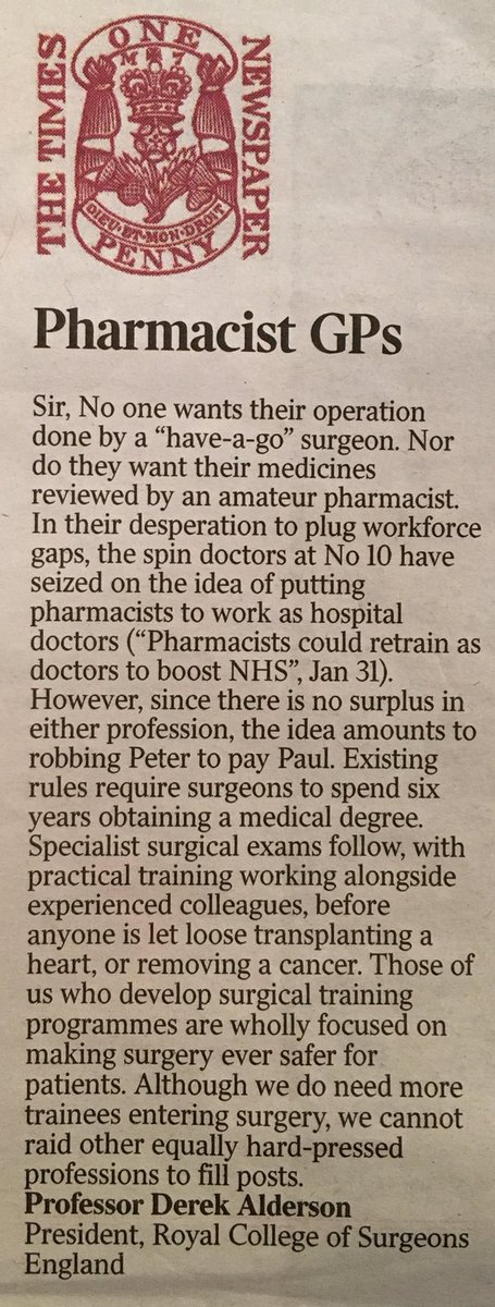 The Surgical Care Team has changed over the last 25 years as SCP / SFA’s have jones the team. Fast track surgeons were not! Replace surgeons we don’t! Support surgical education, patient, families &amp; Perioperative colleagues delivering safe surgical outcomes <a href="/RCSnews/">The Royal College of Surgeons of England</a> @RCSEdFPC OK!