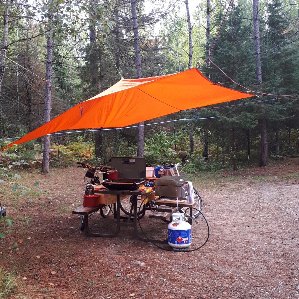 Ever wonder ''How do they do that?' when no trees are in the right place?  Easy! Come to our Camping BOOT CAMP and learn all the little tricks.  Great 1 day course for canoe trippers and campground campers!
go to kirkwoodcanoe.ca. #RVLife #canoetripper #camping