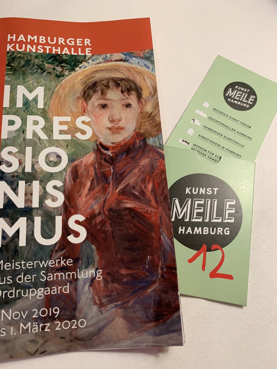 2 gesehen, 3 to go 😀
#impressionismus #SammlungOrdrupgaard #KunstMeileHamburg #hamburgerkunsthalle 
@KunsthalleHH 👍🏻😊 
#kunst #kultur #kulturverliebt