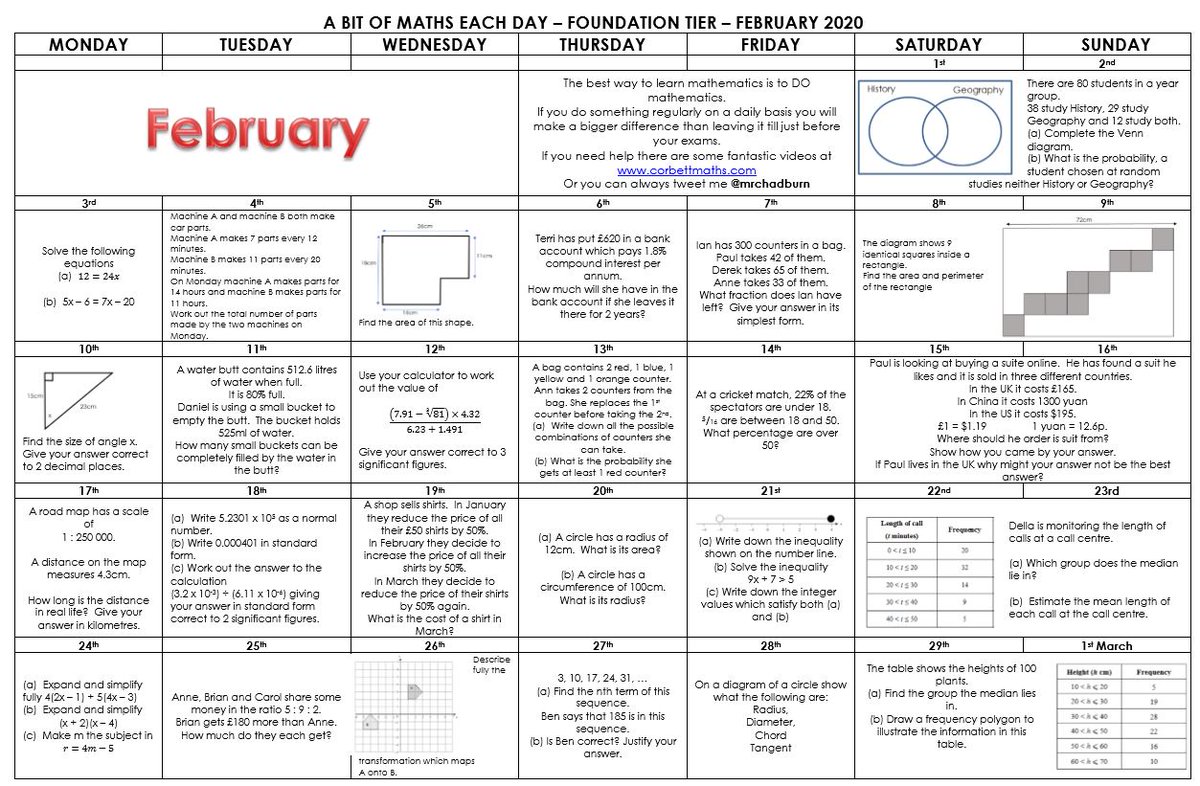 mrchadburn's tweet photo. Apologies for my tardiness over the last month or so, it has been rather busy! Here are the calendars for January AND February.  Answers to follow.  I will be better next month ... promise! https://t.co/edEWIC1Aul https://t.co/Y3P8hLVlJZ