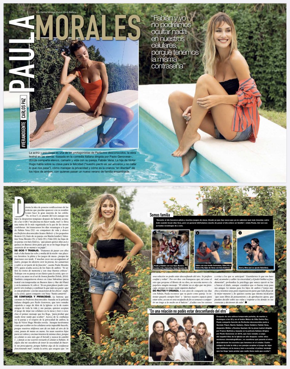 😍 <a href="/PMoralesok/">Paula Morales</a> en <a href="/genteonline/">GENTE</a> de esta semana desde #carlospaz disfrutando el éxito de <a href="/p_desconocidos/">Perfectos Desconocidos</a> 😍 

#perfectosdesconocidos