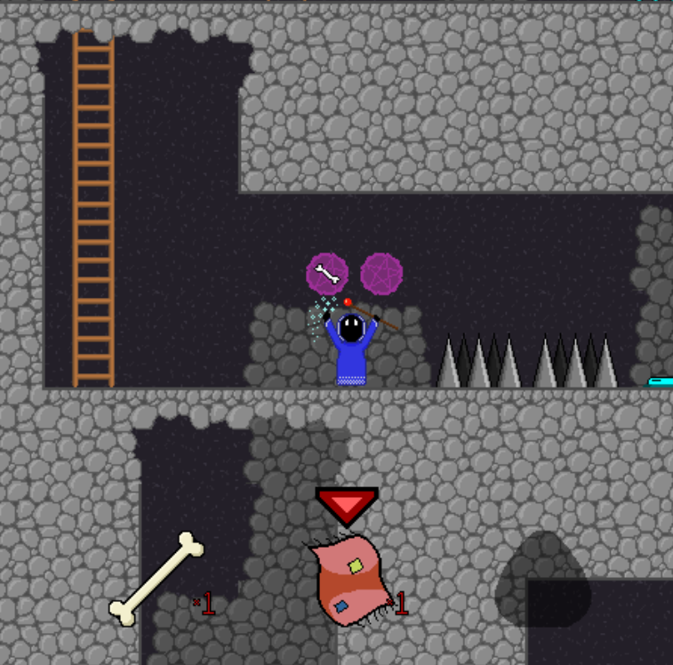 HelpIAmMatthew's tweet photo. I participated in #GGJ2020 again this year, this time in a team!
"Necrom-antics", a Metroidvania puzzle game, is available to play in browser! Play it here: https://t.co/WHONSLGAPd

Programming by myself, art by @kythesquiddy and map and music design by @blueis_h. https://t.co/jEPwJHfXdX