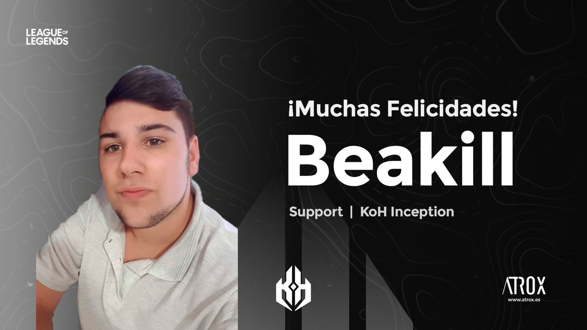 ¿Sabéis qué día es hoy? 

🎂 ¡Es el cumpleaños de uno de nuestros jugadores, support de #KoHInception! 🎉

¡Felices 20 años @beakilltriller, disfruta de tu día! 🎂💜

#LetsKoh🎮