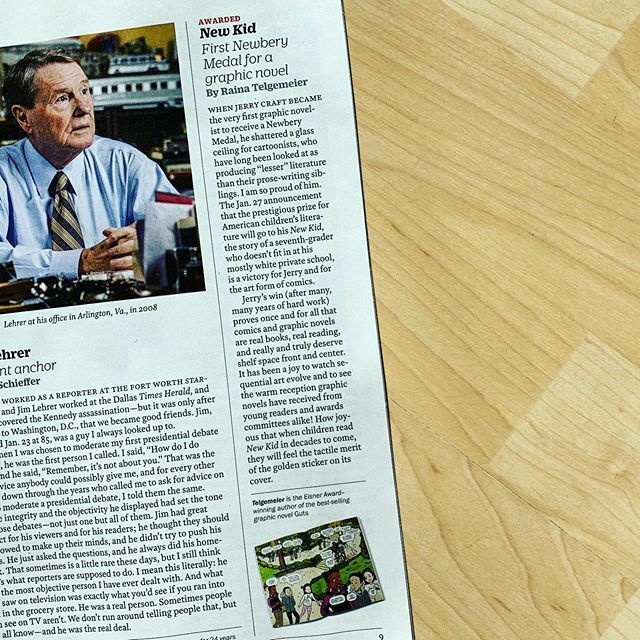 100scopenotes's tweet photo. @goraina on Newbery winner @jerrycraft in @time this week. #alamw20 #yma2020 #yma20 https://t.co/1bwhHDYXVe
