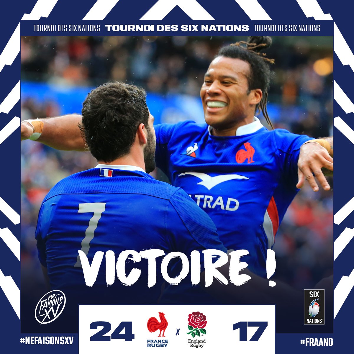 MLSGP78live's tweet photo. đ«đ·đŽó §ó ąó „ó źó §ó żđ FĂ©licitations au XV de France qui sâimpose face Ă lâAngleterre 24 Ă 17 pour leur premier match dans ce tournoi des @SixNationsRugby !
FĂ©licitation Ă Boris Palu pour sa premiĂšre sĂ©lection en Ăquipe de France ! đđ
#MLSGP #MLSGPFAMILY
đž @FranceRugby https://t.co/0lojbGGdeZ
