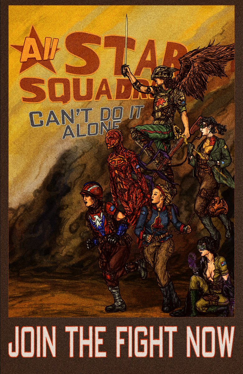 LamiaBlight's tweet photo. Heroes of the Golden Age
#DCComics #AllStarSquadron #FreedomFighters #JusticeSociety #RedTornado #PhantomLady #LibertyBelle Rule63 #Starman #Hawkman #CommanderSteel
https://t.co/wkjpK9eM7J
My roster of All-Star Squadron team during World War II. https://t.co/lgpI7DLRii