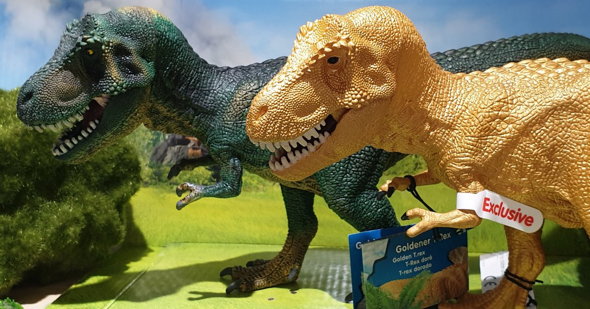 Schleich Goldener The Golden TRex Tyrannosaurus Rex Dinosaur Exclusive Limited 
