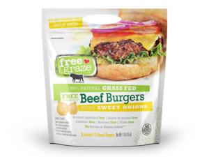 FreeGrazeFoods's tweet photo. Nothing beats the flavor of real #sweetonions paired with delicious, juicy #grassfed #beef #burgers from Free Graze Foods. Have you tried our Sweet Onion burger yet? We'd love to hear your comments. https://t.co/H7PTBuD4Vb https://t.co/j3oxkt9iP1