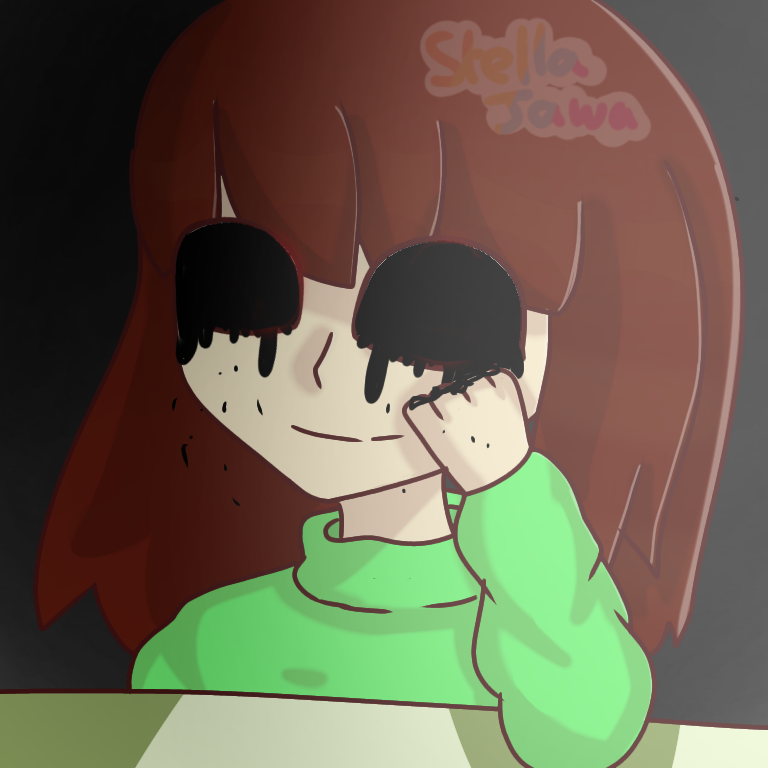 StellaJawa's tweet photo. A this is just a #dtiys.
Kinda proud of it.
The picture one the left was made by drawrsilly on instagram.
This tois me 40 mins
#art #digital #digitalart #digital_art #artwork #digitalartwork #digital_artwork #chara #undertale_chara #undertale https://t.co/mp6EQeuPyX