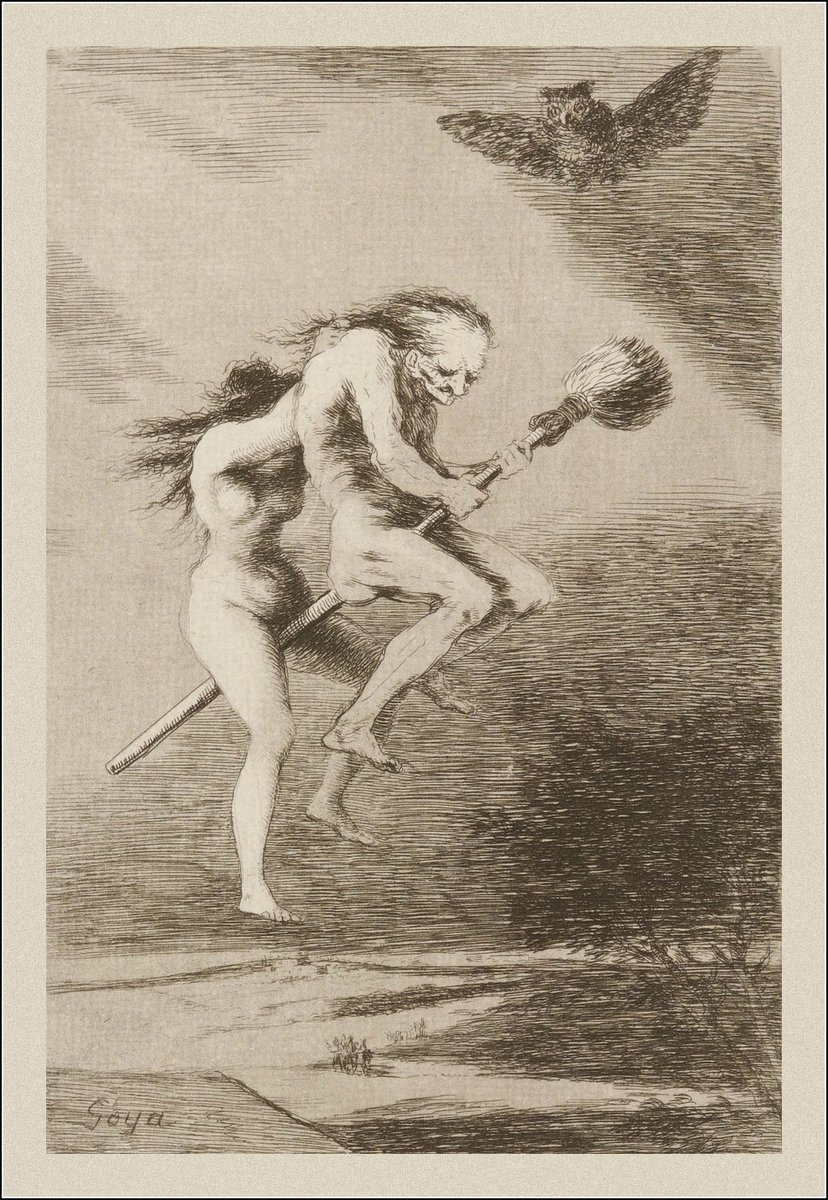 AestheticHoard's tweet photo. Francisco de Goya (1746-1828)
'Linda Maestra!'
(Pretty Teacher!)

Full Post here:
https://t.co/2u9sqGXijQ

#art #print #goya #witch #witches #broom #flying #owl #familure #sabrina #satan #ladies #nosidesaddleforme #bunsofsteel #aesthetichoard #artappreciation #artinspiration https://t.co/IXCsvw0OSz