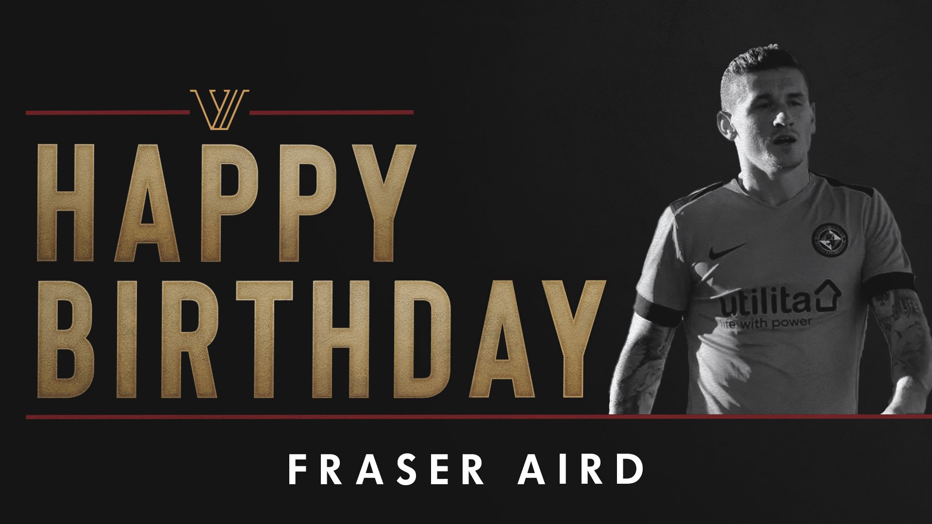 Happy Birthday, Fraser Aird    | 