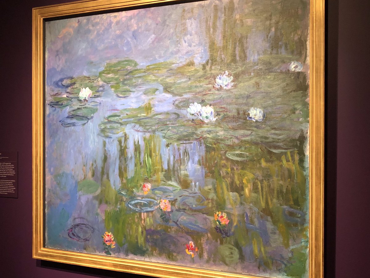 indivthought's tweet photo. Upon closer examination of original Monet.  Sometimes we need to look at things from different levels. https://t.co/j0JvQg9777