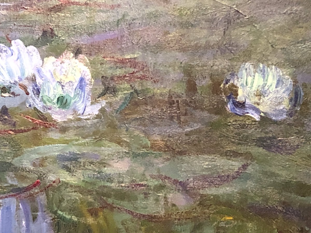 indivthought's tweet photo. Upon closer examination of original Monet.  Sometimes we need to look at things from different levels. https://t.co/j0JvQg9777