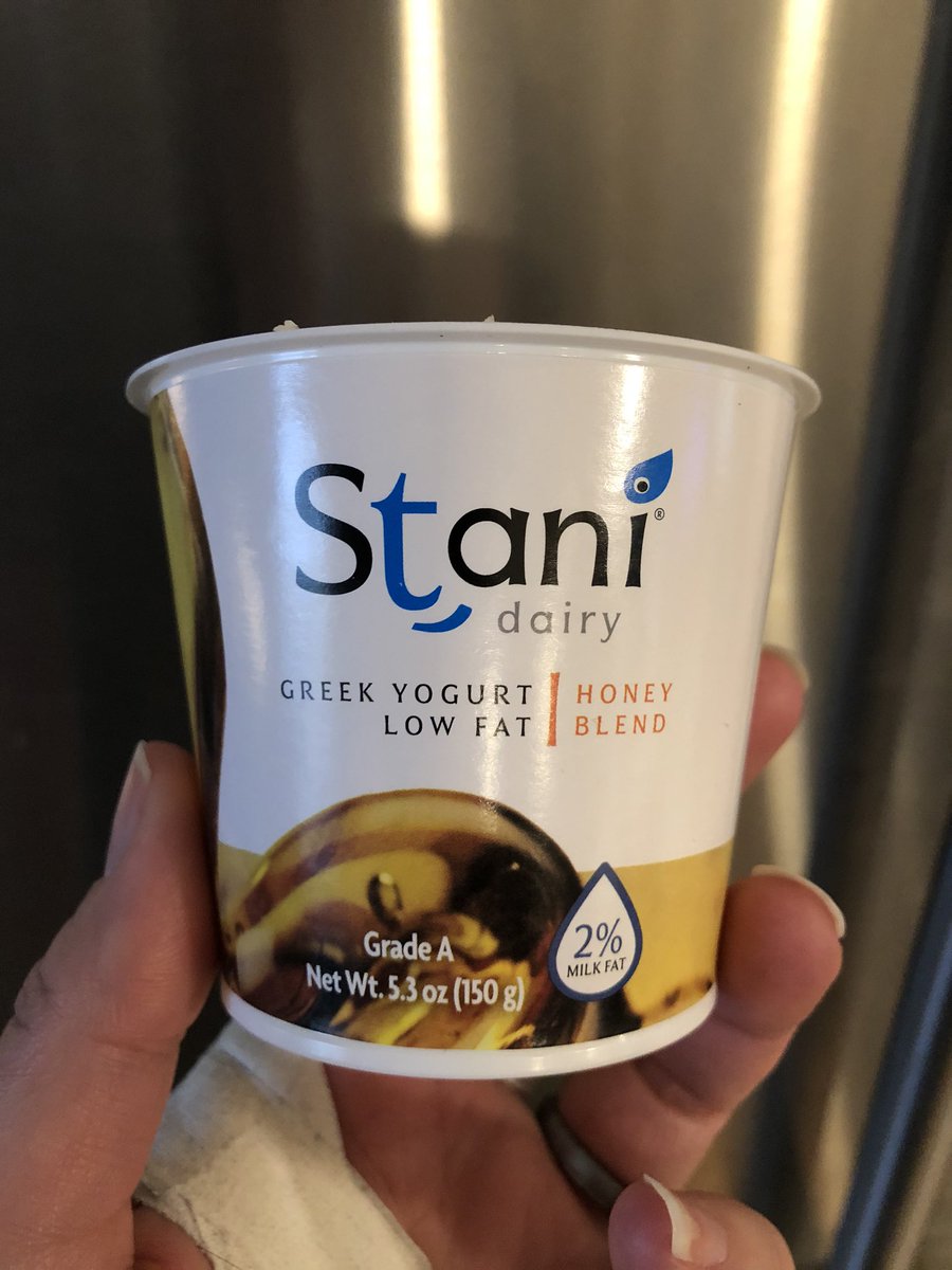 Steph_Reads's tweet photo. Discovered this delicious, authentic #GreekYogurt from @StaniDairy yesterday. Even my picky 10yo loves it! Can’t wait to try the other flavors. #shoplocal #buylocal #Connecticut #CT https://t.co/Ot8txxHpvR