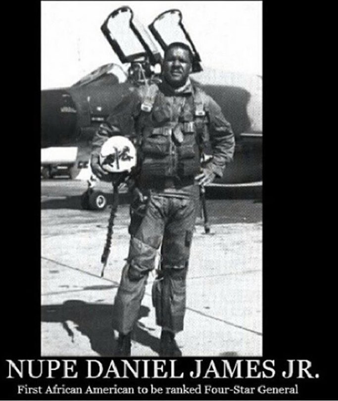 EtaPhi_Nupes's tweet photo. Daniel "Chappie" James Jr. (February 11, 1920 – February 25, 1978) was a fighter pilot in the U.S. Air Force, who in 1975 became the first African American to reach the rank of four-star general.
#BlackHistoryMonth #ACHIEVEMENT #Nupe #YO #NashvilleAlumni #Fall1969 https://t.co/5JPfEyIASi