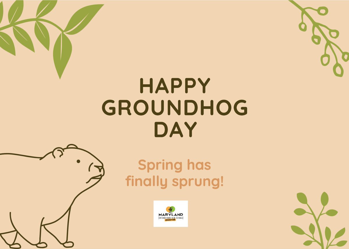 MarylandIFF's tweet photo. Punxsutawney Phil's top hat-wearing inner circle revealed the groundhog declared: “Spring will be early, it's a certainty.” #GroundhogDay https://t.co/8FlocuU6KL