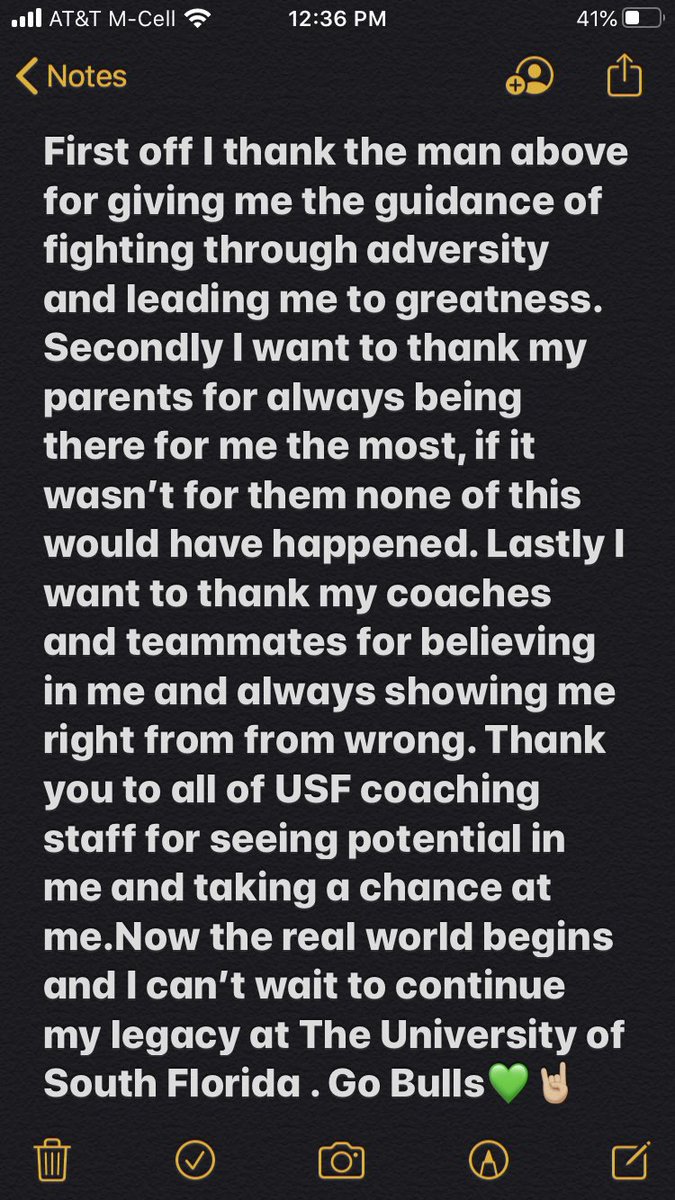 cucci_michael's tweet photo. Wow! I guess you could say my dream has become reality. So thankful to announce I have decided to commit to the University of South Florida. Go Bulls💚🤘🏼@coach_jeffscott @xdye21 @JRashadWest @MustangFootball https://t.co/WkQafmP0CG