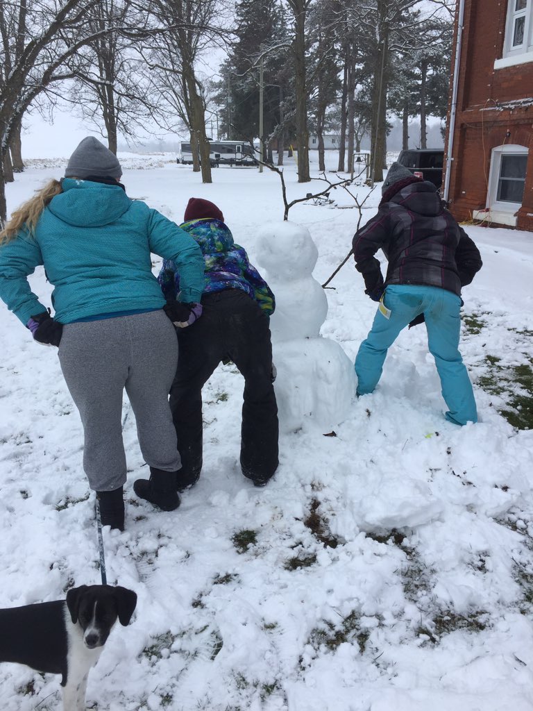 Neutral gender snow person named Pat