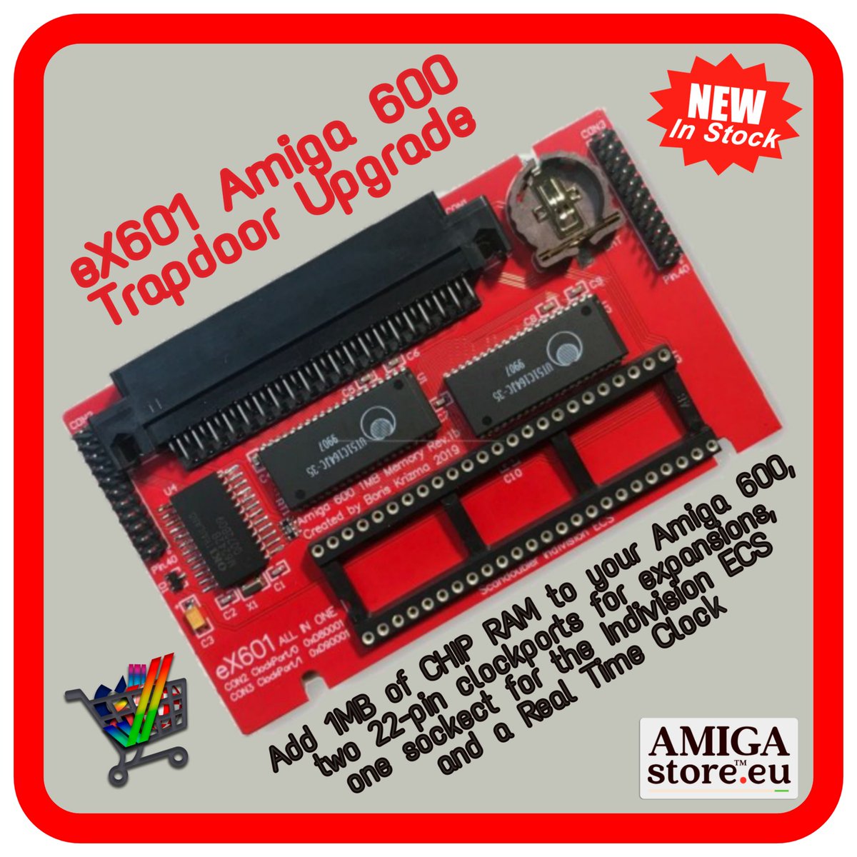 AMIGAstore's tweet photo. #New #eX601 #Amiga600 #Trapdoor #Upgrade #InStock!
1MB CHIP #RAM x #A600...
☃ #RetroWarm Peaks at @AMIGAstore™ ⛄ https://t.co/aIyFxU4hlX
#ColdWinter ❄ #AMIGAstore™
Your Trusted #Amiga_Store
#Trapdoor #Update #Chip #RAM #Clockport #Indivision #RetroGaming #RetroComputer https://t.co/bb8J77znqn