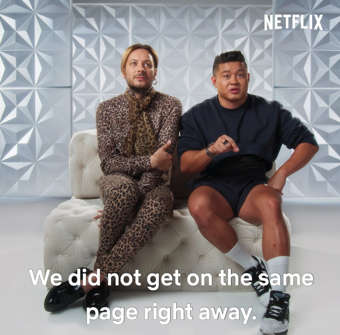 Next In Fashion on X: Angelo in the fabric room is us scrolling through  Netflix. 😂  / X