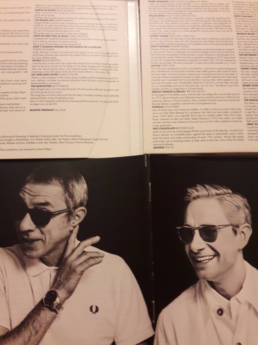 CaroleJordan's tweet photo. I've picked up the latest from #martinfreeman & #eddiepillar from @ACIDJAZZRECS at my local independent @residentmusic
Outstanding choices, plus pics, words etc. What a lovely thing! #lovecd https://t.co/l2OfMlET3y