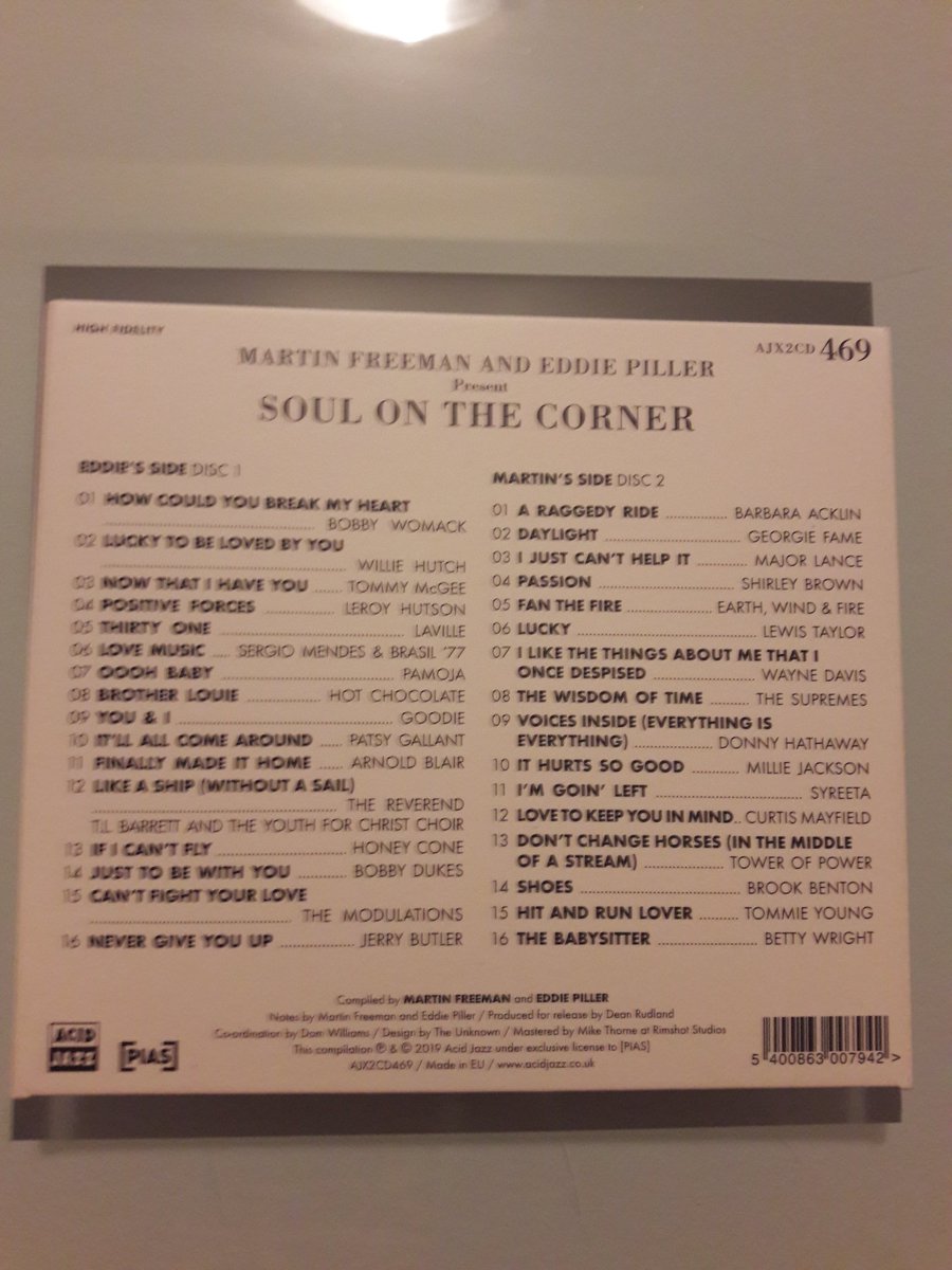 CaroleJordan's tweet photo. I've picked up the latest from #martinfreeman & #eddiepillar from @ACIDJAZZRECS at my local independent @residentmusic
Outstanding choices, plus pics, words etc. What a lovely thing! #lovecd https://t.co/l2OfMlET3y