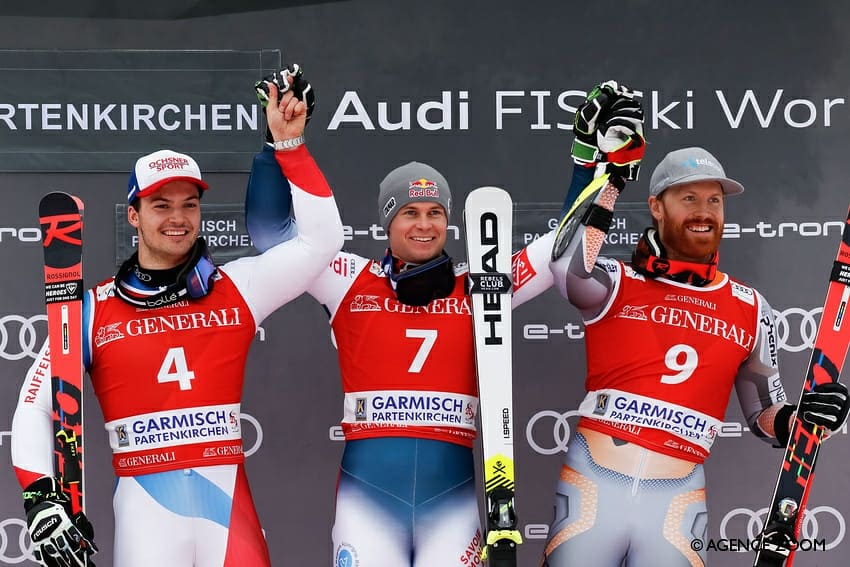 AlexPinturault's tweet image. Just happy and proud ! Work pays always off !! Thank's team (@fedfranceski / @redbull ) for the support , @head_ski for the work 👊
#Victory #GS #Garmisch #GivesMeWings #HeadWhatsYourLimit 
👏 @loicmeillard  &amp;amp; @leifhaugen